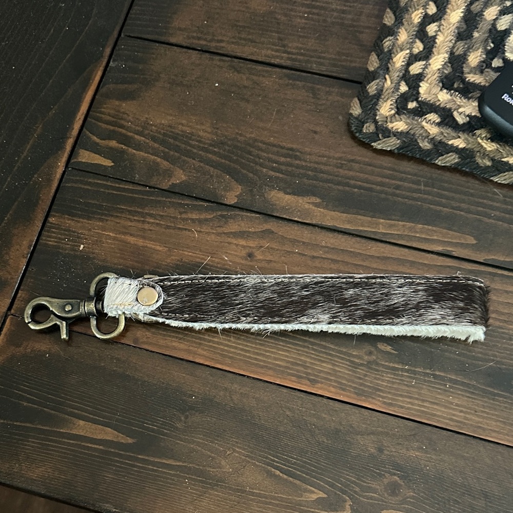 Cowhide key chain